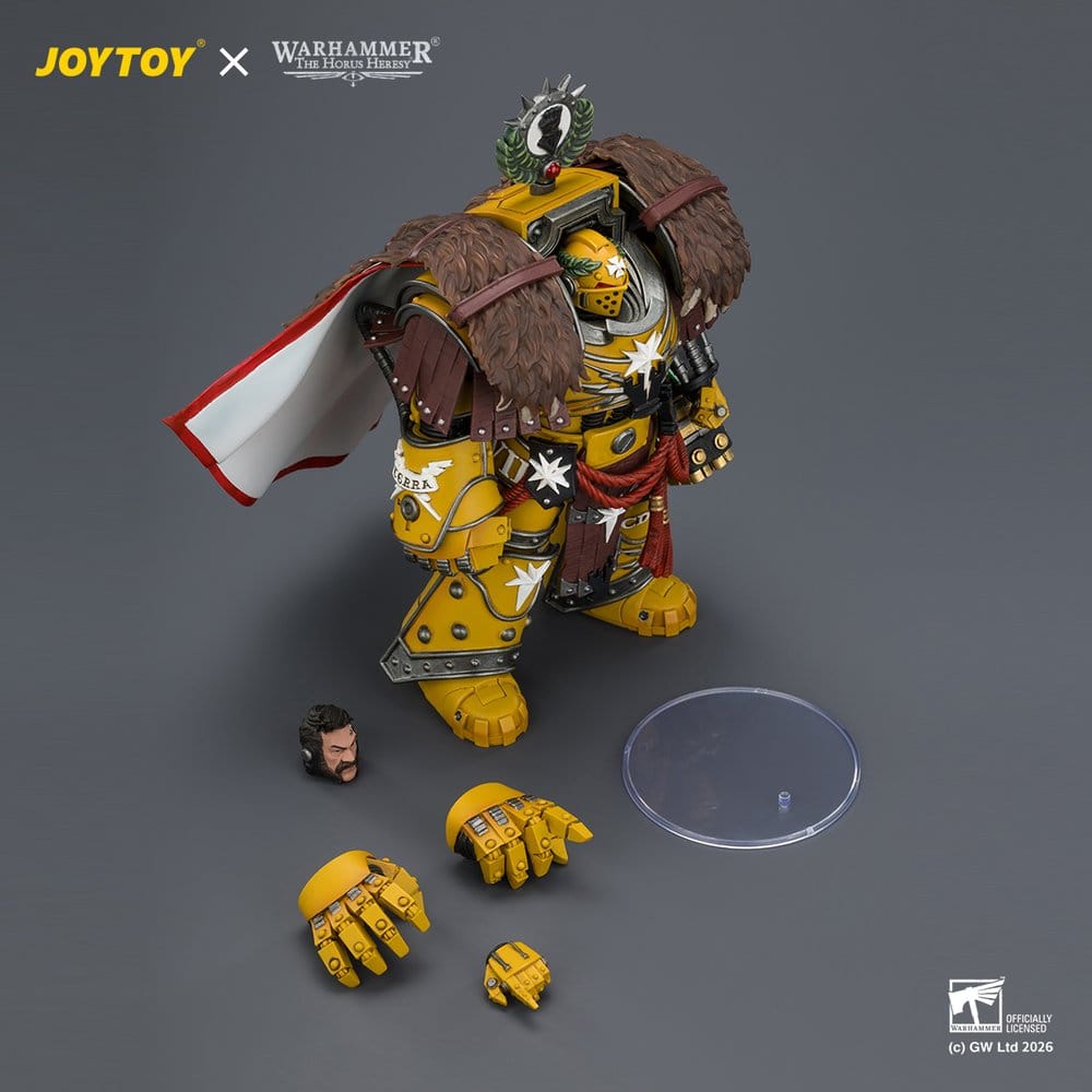 Warhammer Actionfigur Imperial Fists Lord Castellan Evander Garrius, The Tyrant of Cthonia 14 cm - Preorder - ETA: 07.10.2026