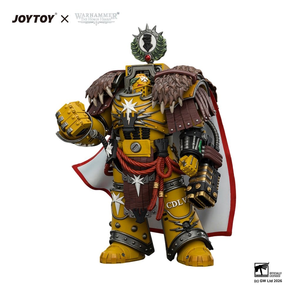 Warhammer Actionfigur Imperial Fists Lord Castellan Evander Garrius, The Tyrant of Cthonia 14 cm - Preorder - ETA: 07.10.2026