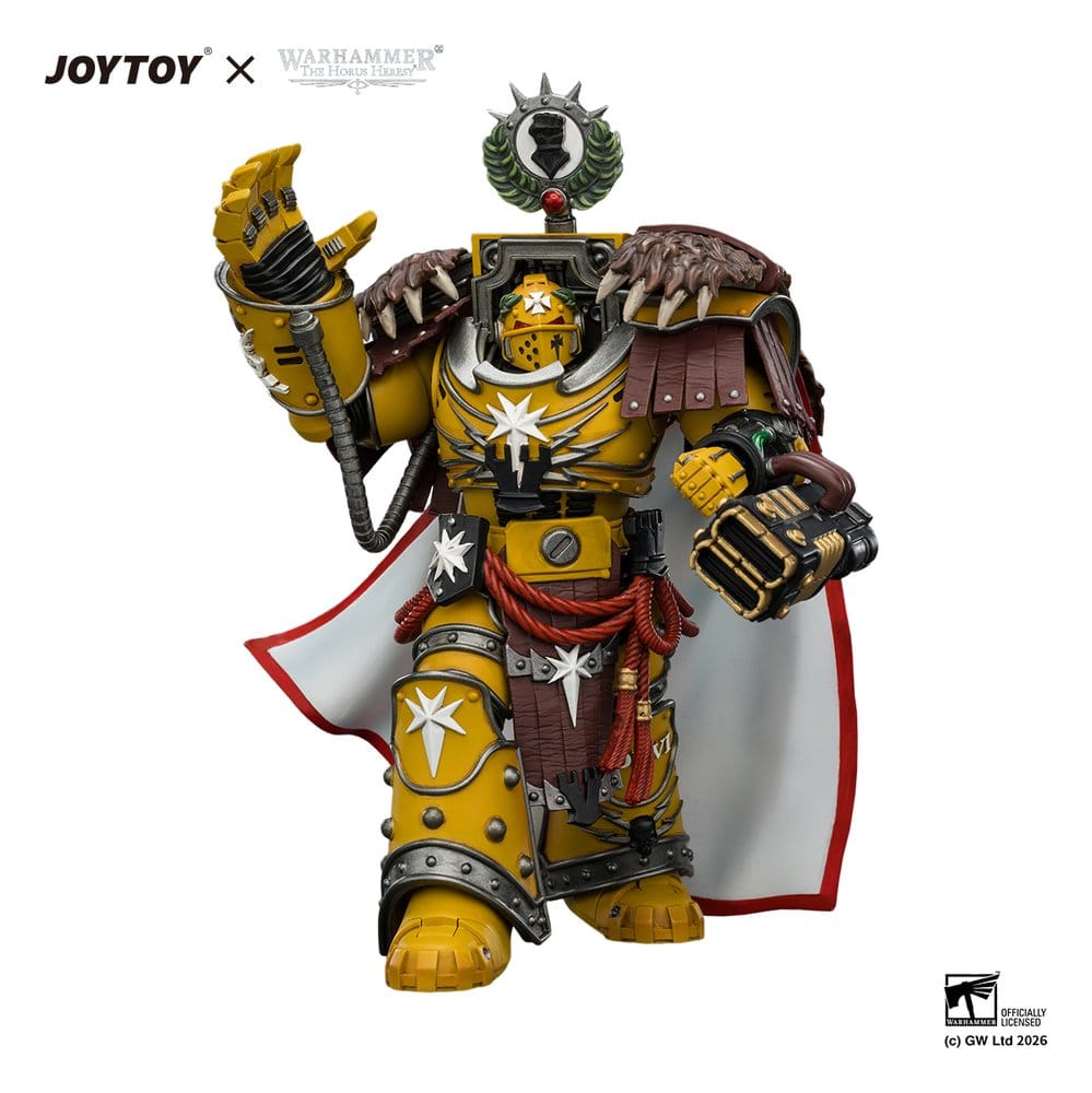 Warhammer Actionfigur Imperial Fists Lord Castellan Evander Garrius, The Tyrant of Cthonia 14 cm - Preorder - ETA: 07.10.2026