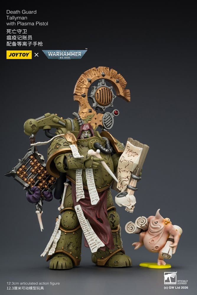 Warhammer 40,000 Actionfigur Death Guard Tallyman 12 cm - Preorder - ETA: 25.09.2026