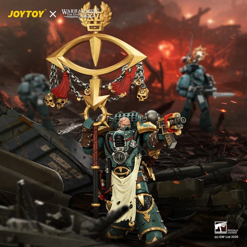 Warhammer Actionfigur Sons of Horus Maloghurst the Twisted, the Warmaster's Equerry 13 cm - Preorder - ETA: 25.11.2026