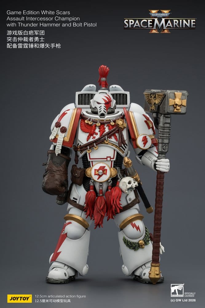 Warhammer Actionfigur Game Edition White Scars Assault Intercessor Champion 13 cm - Preorder - ETA: 25.11.2026