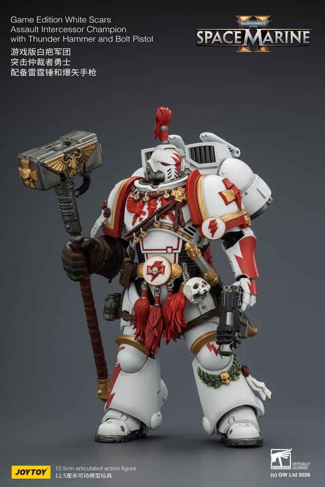 Warhammer Actionfigur Game Edition White Scars Assault Intercessor Champion 13 cm - Preorder - ETA: 25.11.2026