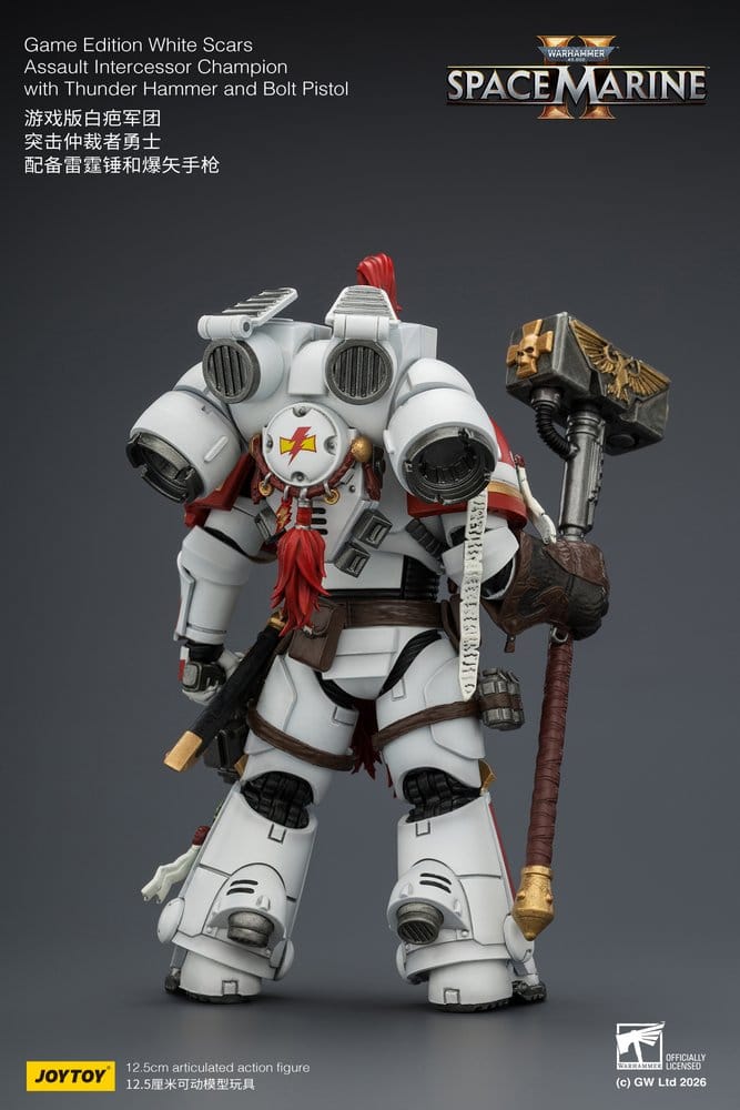 Warhammer Actionfigur Game Edition White Scars Assault Intercessor Champion 13 cm - Preorder - ETA: 25.11.2026