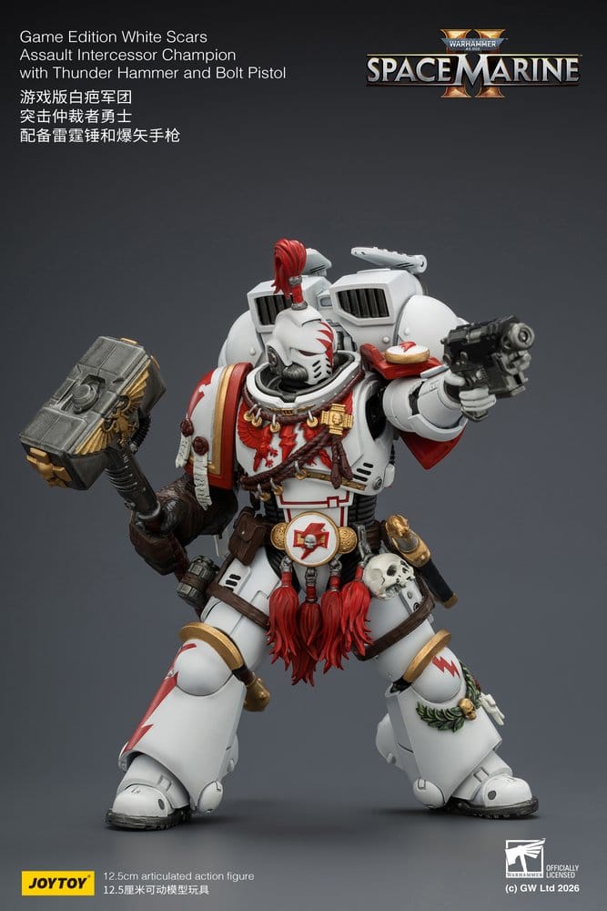 Warhammer Actionfigur Game Edition White Scars Assault Intercessor Champion 13 cm - Preorder - ETA: 25.11.2026