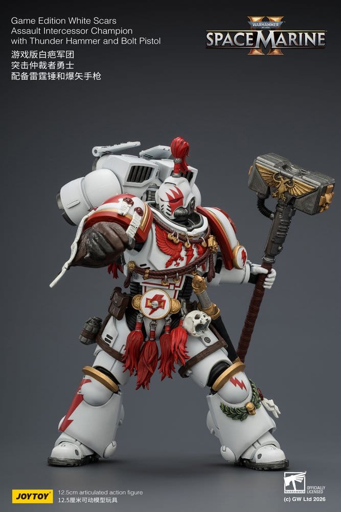 Warhammer Actionfigur Game Edition White Scars Assault Intercessor Champion 13 cm - Preorder - ETA: 25.11.2026