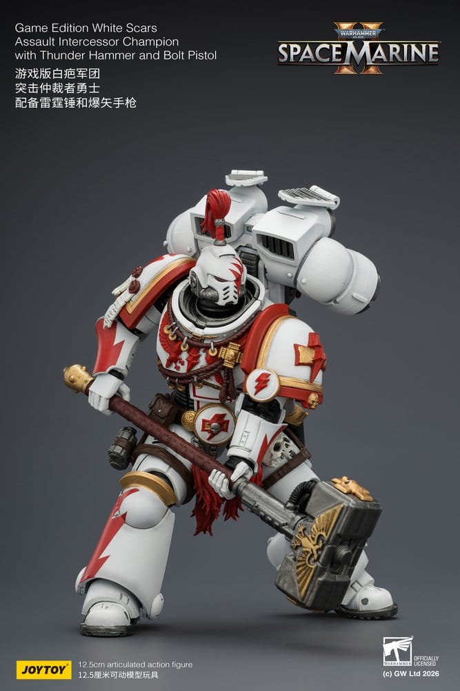 Warhammer Actionfigur Game Edition White Scars Assault Intercessor Champion 13 cm - Preorder - ETA: 25.11.2026