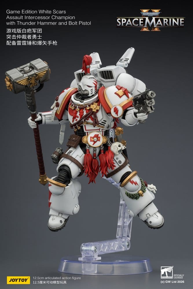Warhammer Actionfigur Game Edition White Scars Assault Intercessor Champion 13 cm - Preorder - ETA: 25.11.2026