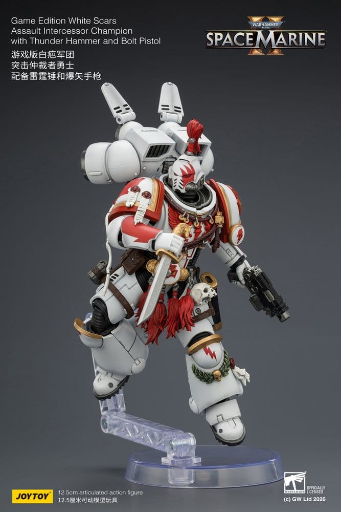 Warhammer Actionfigur Game Edition White Scars Assault Intercessor Champion 13 cm - Preorder - ETA: 25.11.2026