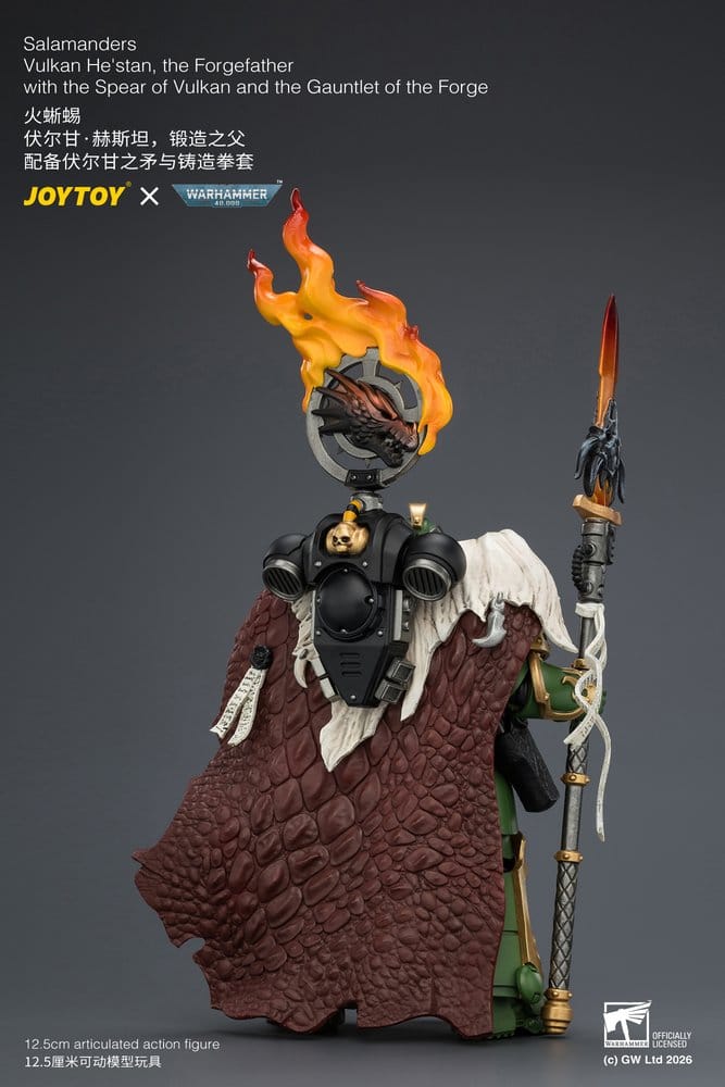 Warhammer Actionfigur Salamanders Vulkan He'stan, the Forgefather 13 cm - Preorder - ETA: 25.11.2026