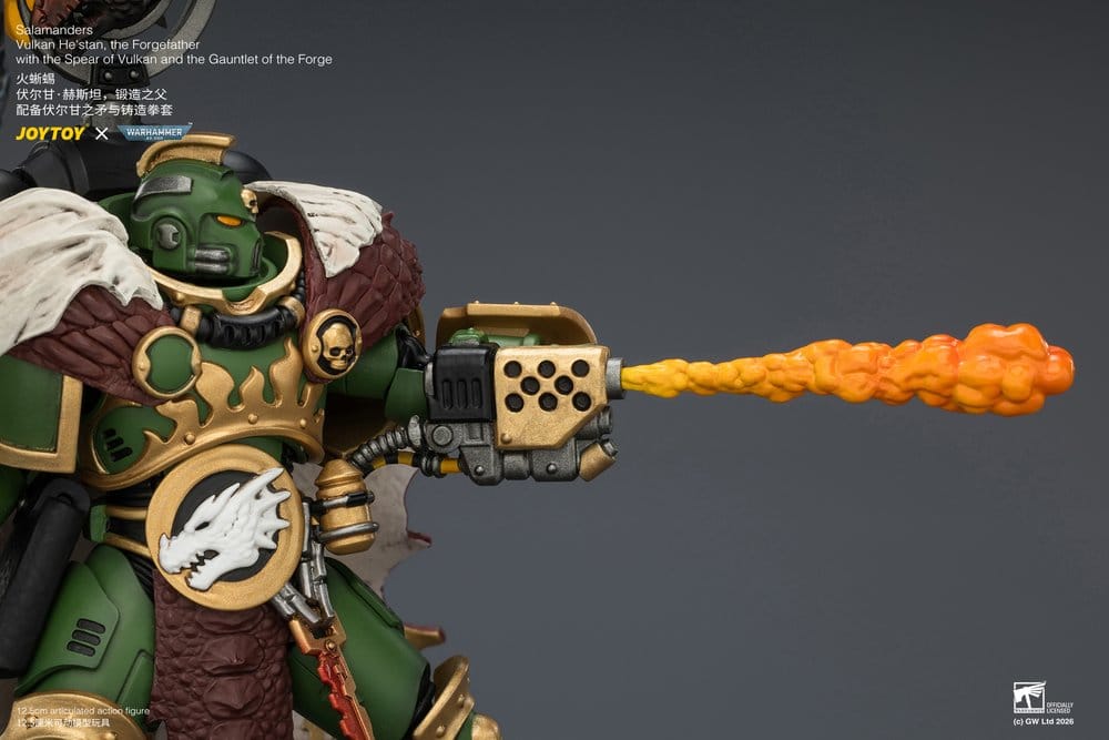 Warhammer Actionfigur Salamanders Vulkan He'stan, the Forgefather 13 cm - Preorder - ETA: 25.11.2026