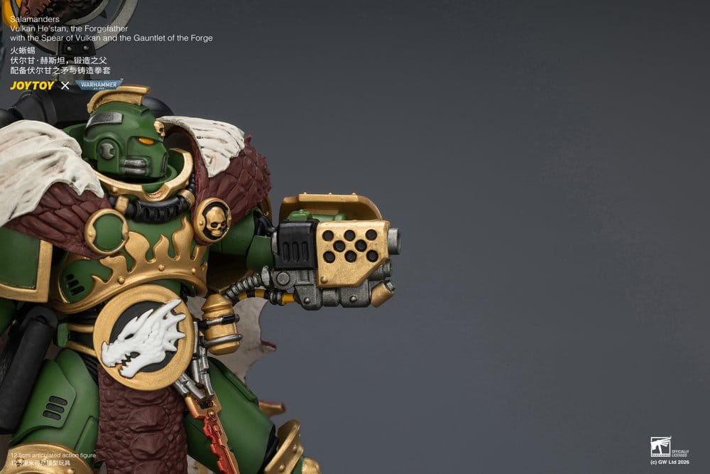 Warhammer Actionfigur Salamanders Vulkan He'stan, the Forgefather 13 cm - Preorder - ETA: 25.11.2026