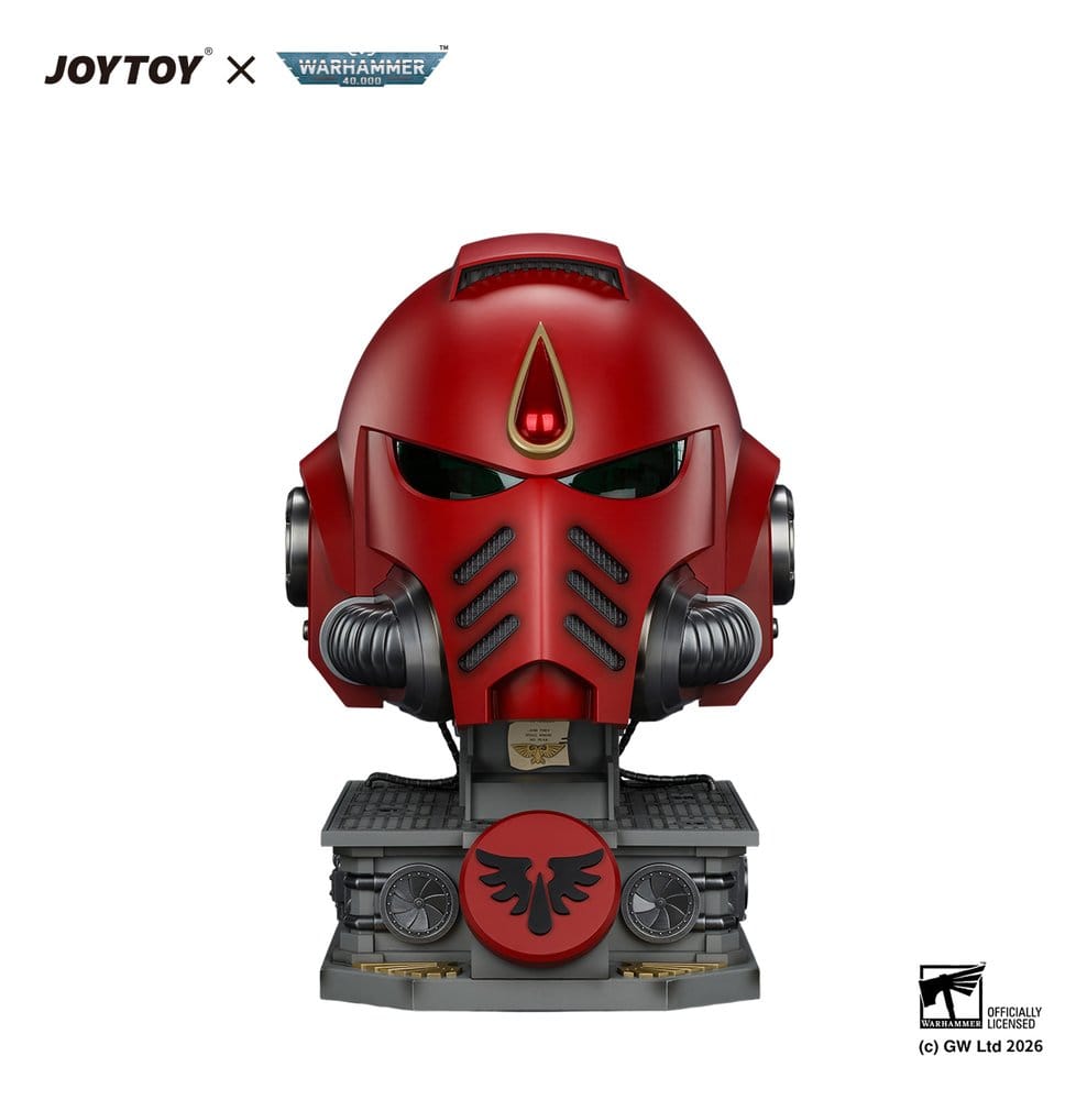 Warhammer Replik Blood Angels MkX Helm & Displayständer 44 cm - Preorder - ETA: 25.05.2027
