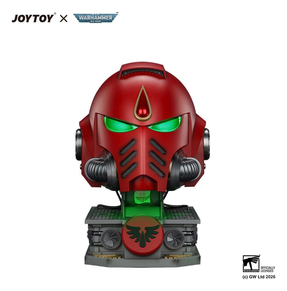 Warhammer Replik Blood Angels MkX Helm & Displayständer 44 cm - Preorder - ETA: 25.05.2027
