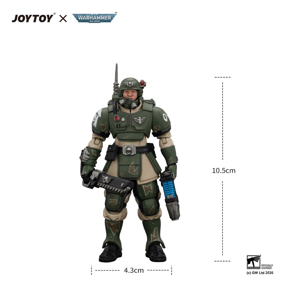 Warhammer Actionfigur Astra Militarum Kasrkin 1 with Chainsword and Plasma Pistol - Preorder - ETA: 25.01.2027