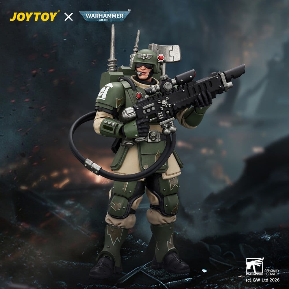 Warhammer Actionfigur Astra Militarum Kasrkin 3 with Hot-shot Lasgun and Vox-caster - Preorder - ETA: 25.01.2027