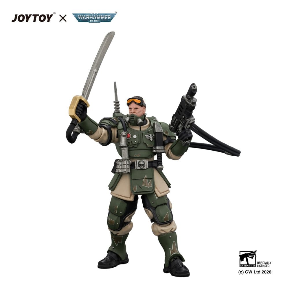 Warhammer Actionfigur Astra Militarum Kasrkin 7 with Hot-shot Laspistol and Power Sword - Preorder - ETA: 25.01.2027