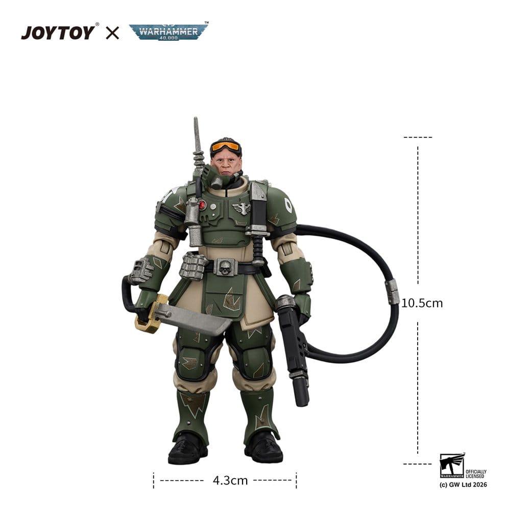 Warhammer Actionfigur Astra Militarum Kasrkin 7 with Hot-shot Laspistol and Power Sword - Preorder - ETA: 25.01.2027