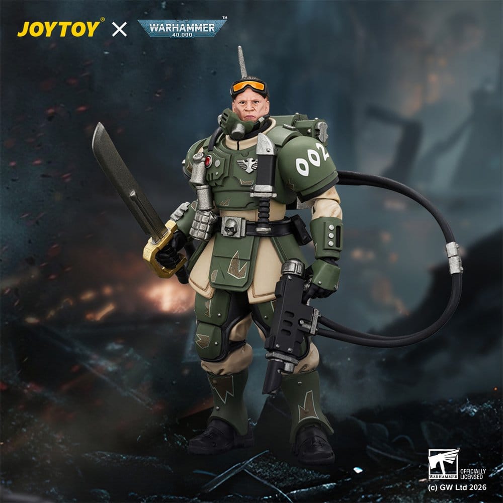 Warhammer Actionfigur Astra Militarum Kasrkin 7 with Hot-shot Laspistol and Power Sword - Preorder - ETA: 25.01.2027