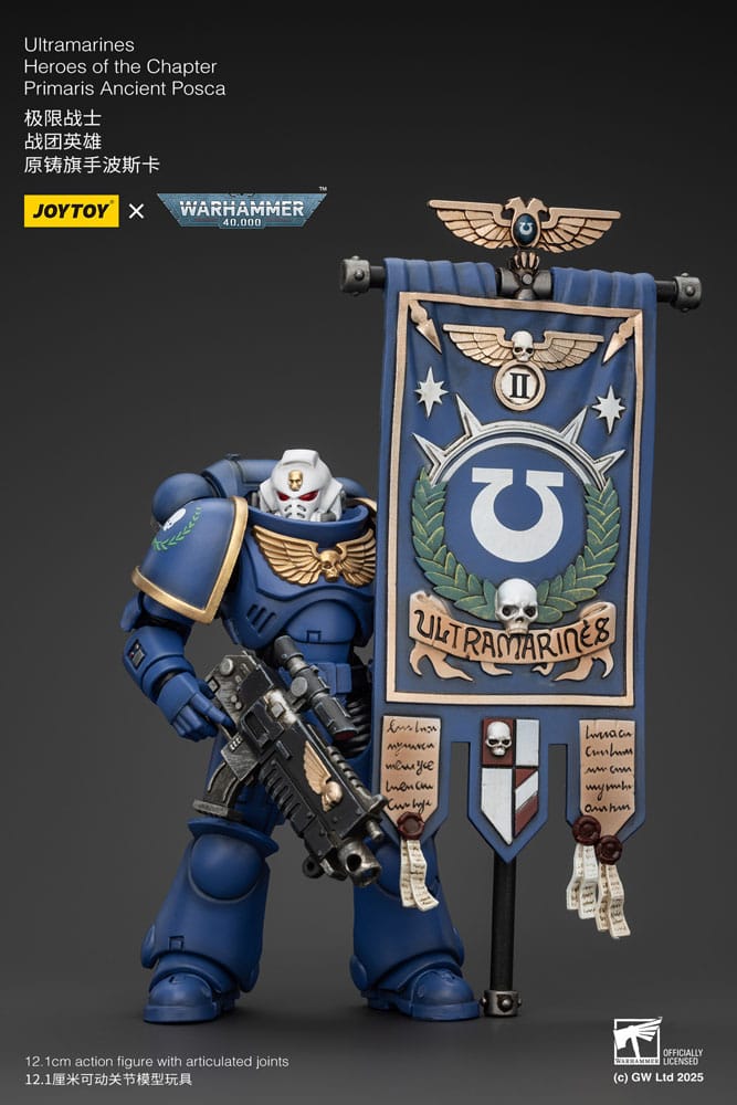 Warhammer 40k Actionfigur 1/18 Ultramarines Heroes of the Chapter Primaris Ancient Posca 20 cm - Preorder - ETA: 08.09.2025