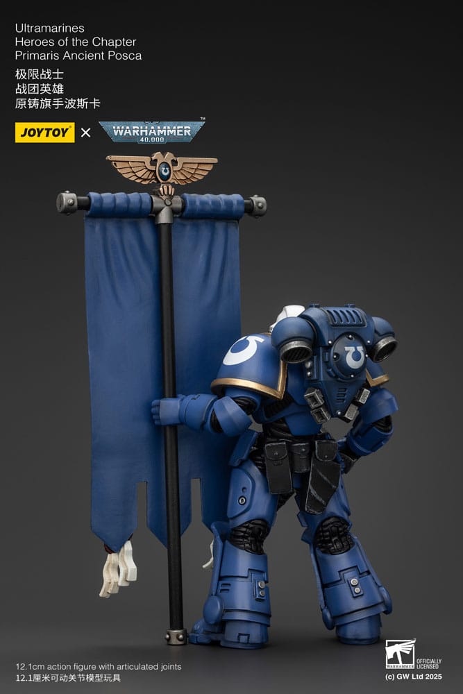 Warhammer 40k Actionfigur 1/18 Ultramarines Heroes of the Chapter Primaris Ancient Posca 20 cm - Preorder - ETA: 08.09.2025