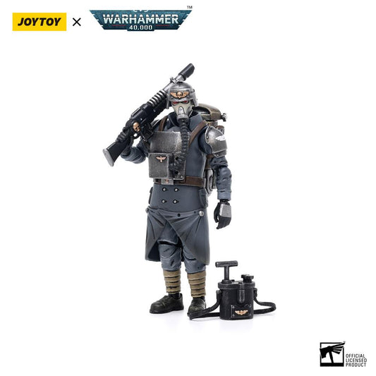 Warhammer 40k Actionfigur 1/18 Death Korps of Krieg Veteran Squad Guardsman Demolitions Specialist 10 cm  - Preorder - ETA: 12.12.2025