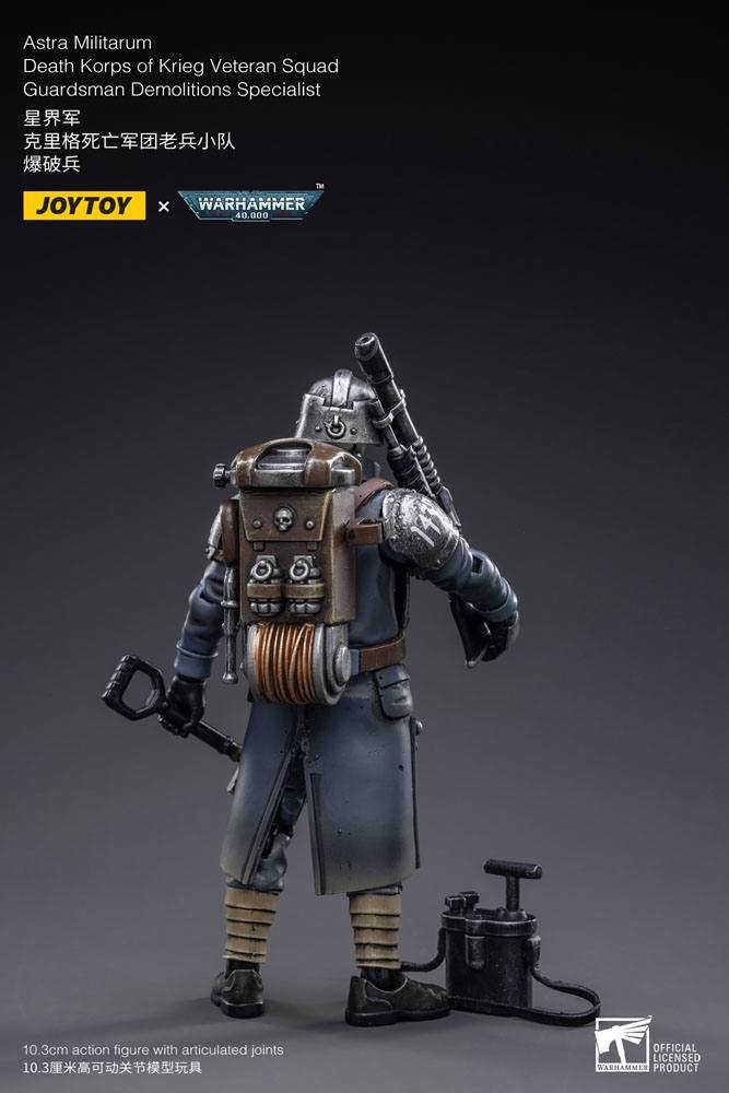 Warhammer 40k Actionfigur 1/18 Death Korps of Krieg Veteran Squad Guardsman Demolitions Specialist 10 cm  - Preorder - ETA: 12.12.2025