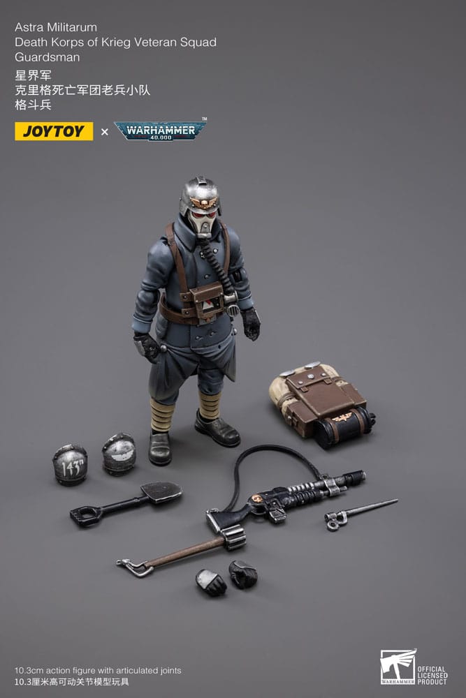 Warhammer 40k Actionfigur 1/18 Astra MilitarumDeath Korps of Krieg Veteran Squad Guardsman 11 cm      - Preorder - ETA: 25.09.2026