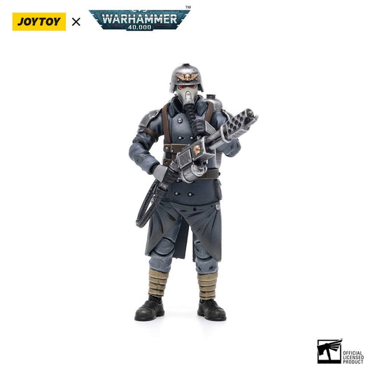 Warhammer 40k Actionfigur 1/18 Death Korps of Krieg Veteran Squad Guardsman with Flamer 10 cm - Preorder - ETA: 25.09.2026