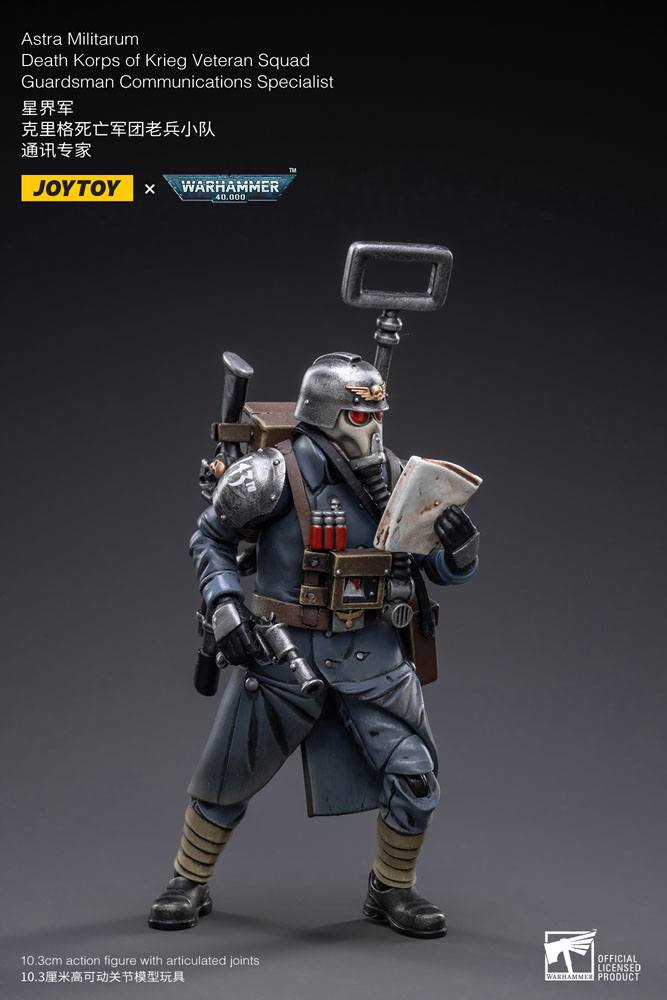Warhammer 40k Actionfigur 1/18 Death Korps of Krieg Veteran Squad Guardsman Communications Specialist 10 cm - Preorder - ETA: 25.09.2026