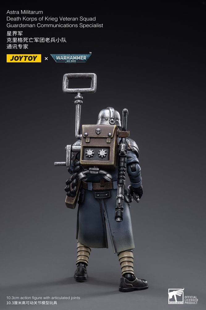 Warhammer 40k Actionfigur 1/18 Death Korps of Krieg Veteran Squad Guardsman Communications Specialist 10 cm - Preorder - ETA: 25.09.2026