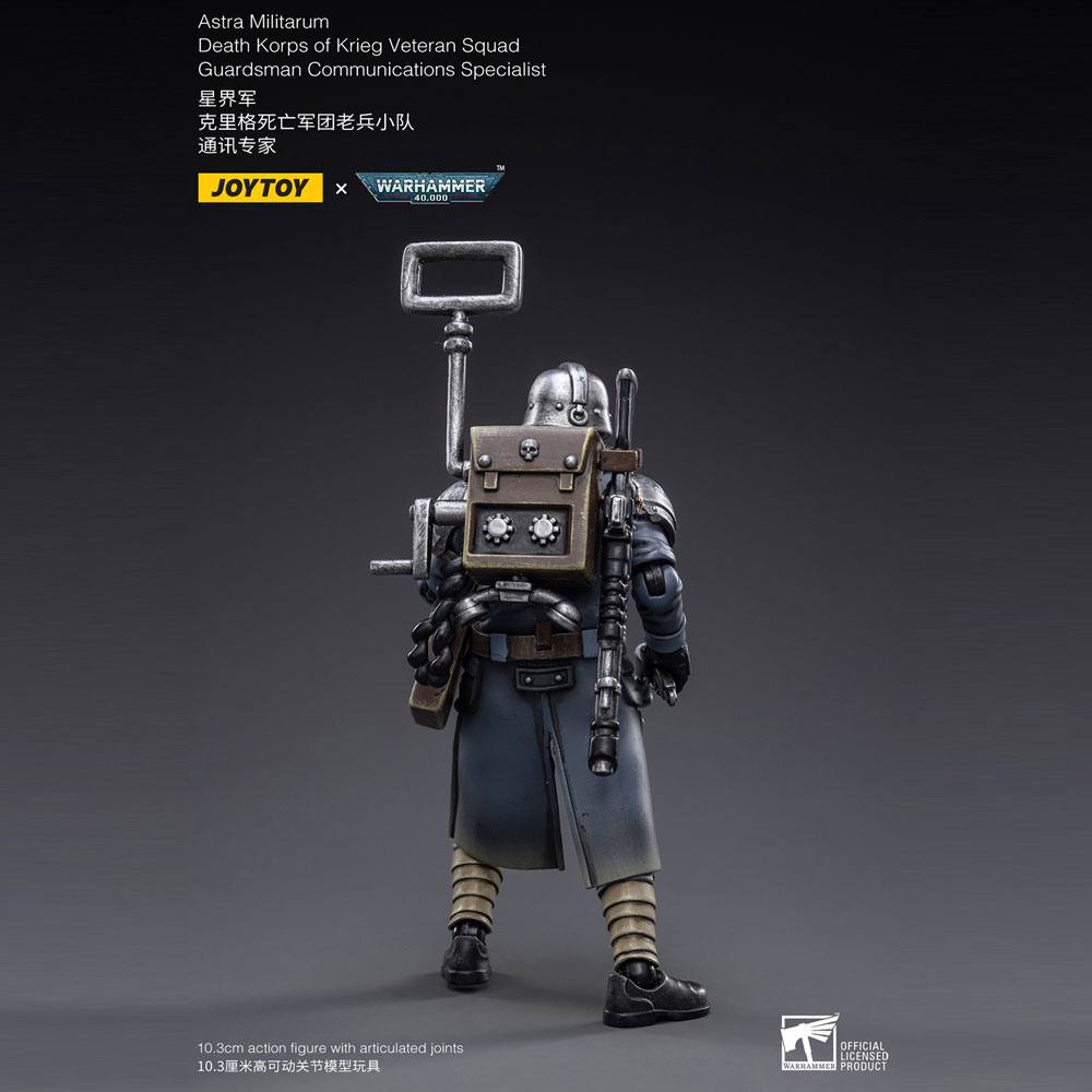 Warhammer 40k Actionfigur 1/18 Death Korps of Krieg Veteran Squad Guardsman Communications Specialist 10 cm - Preorder - ETA: 25.09.2026