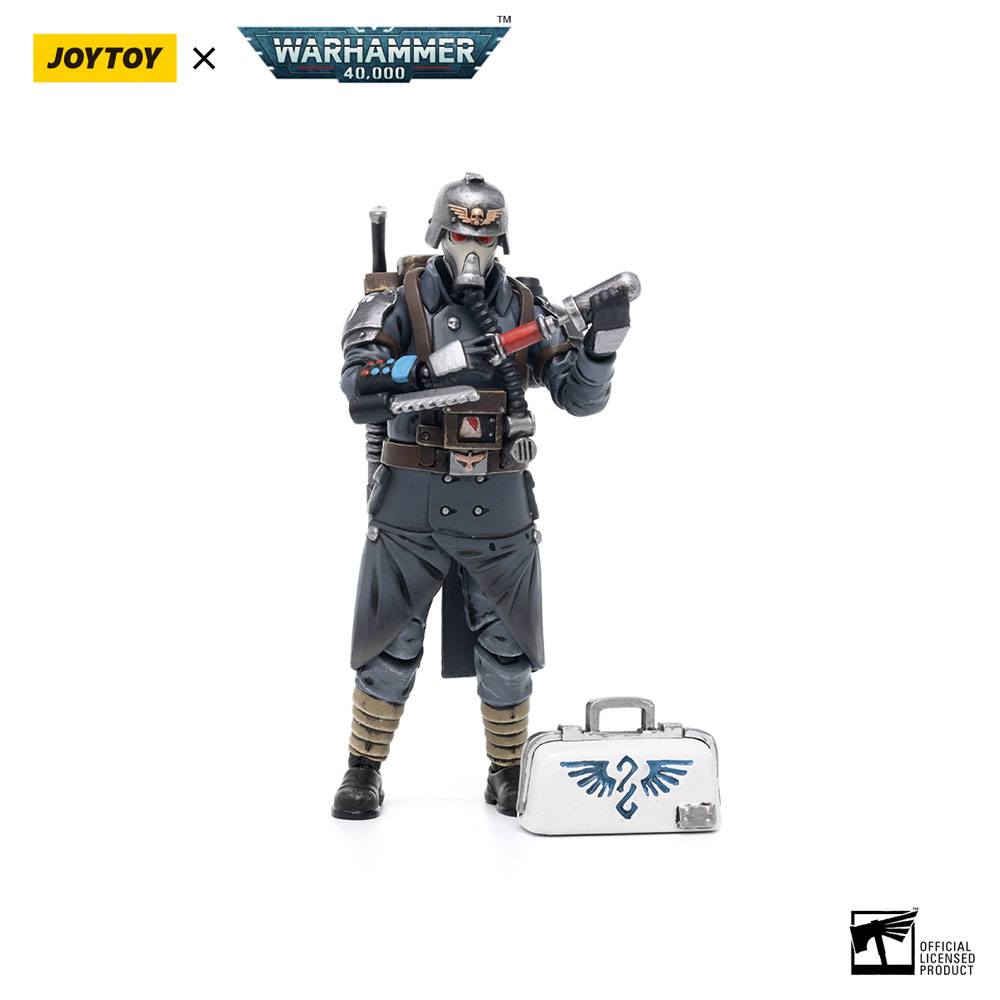 Warhammer 40k Actionfigur 1/18 Death Korps of Krieg Veteran Squad Guardsman Medic 10 cm - Versand: 7 Tage nach Bestellung