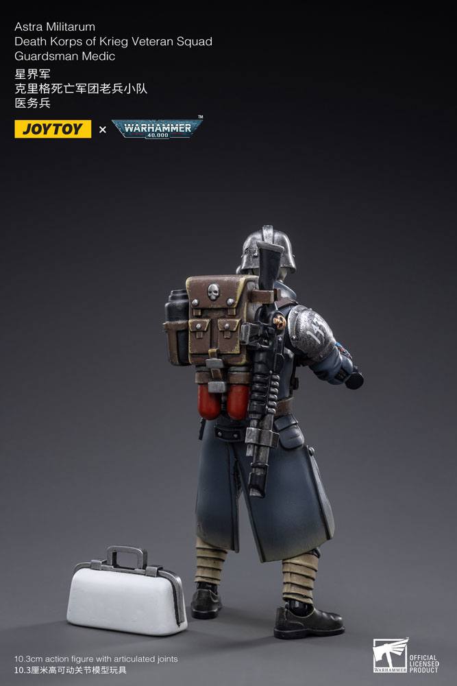 Warhammer 40k Actionfigur 1/18 Death Korps of Krieg Veteran Squad Guardsman Medic 10 cm - Versand: 7 Tage nach Bestellung