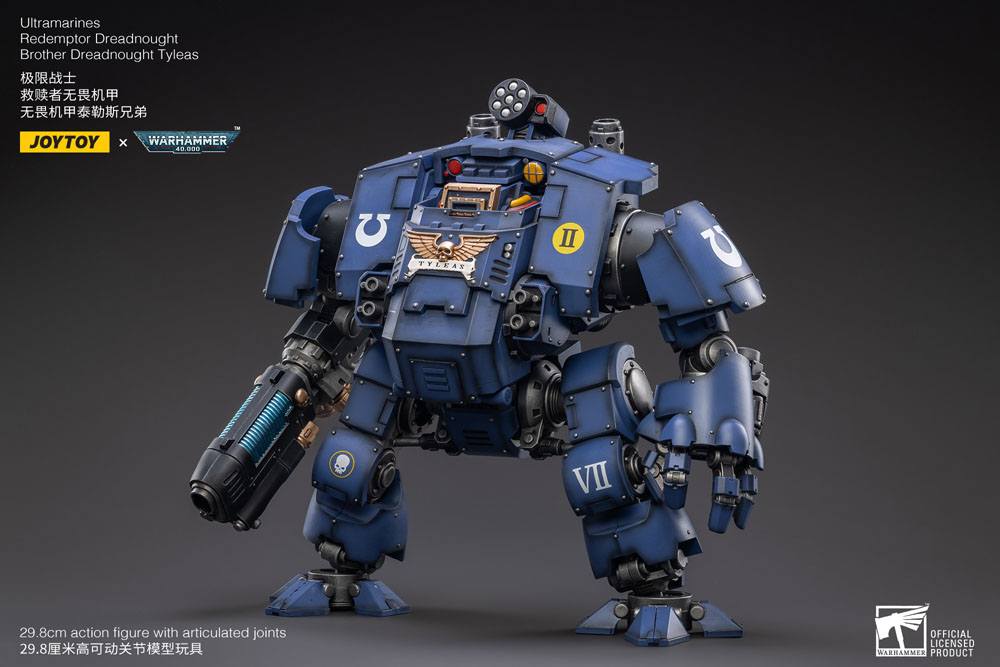 Warhammer 40,000 Actionfigur 1/18 Ultramarines Redemptor Dreadnought Brother Dreadnought Tyleas 30 cm Reproduktion - Preorder - ETA: 01.09.2026