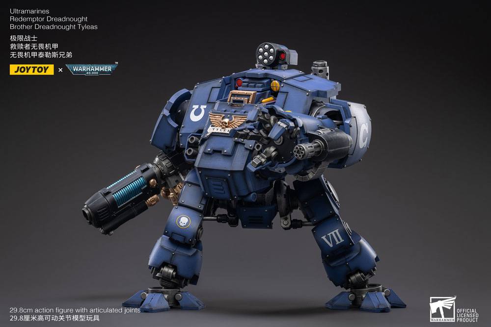 Warhammer 40,000 Actionfigur 1/18 Ultramarines Redemptor Dreadnought Brother Dreadnought Tyleas 30 cm Reproduktion - Preorder - ETA: 01.09.2026