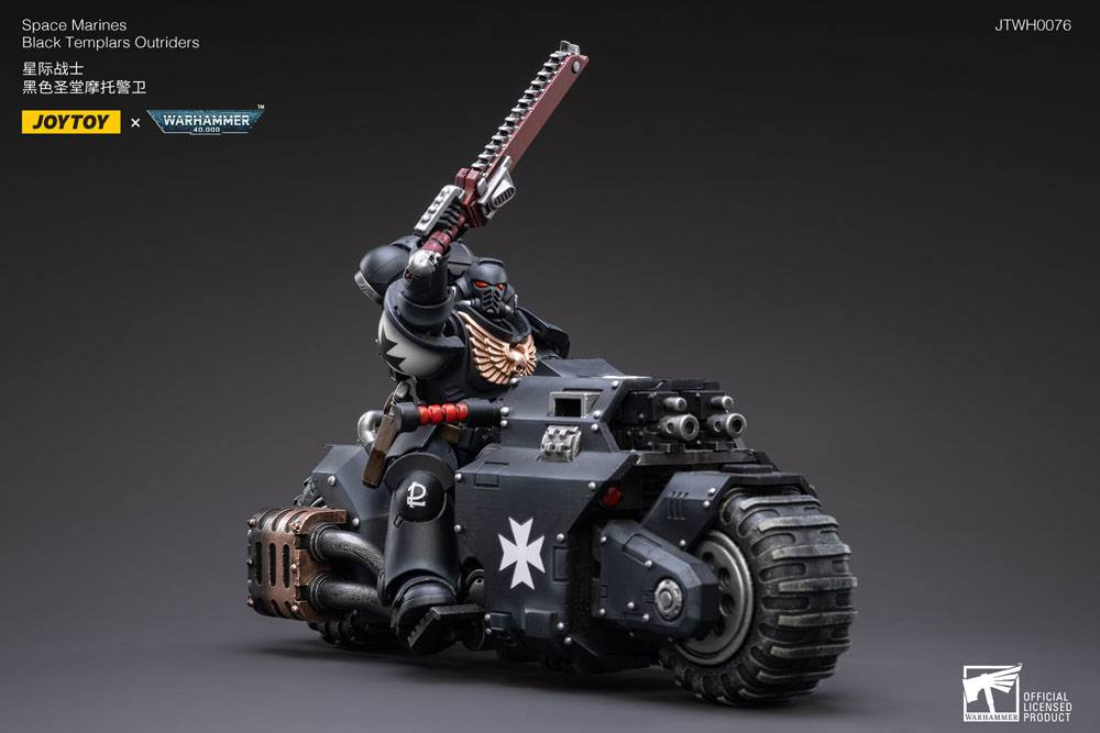 Warhammer 40k Fahrzeug 1/18 Black Templars Outrider Bike 22 cm  - Versand: 5-7 Tage nach Bestellung