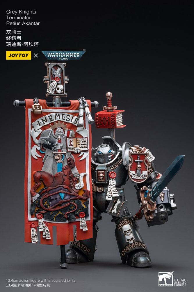 Warhammer 40k Actionfigur 1/18 Grey Knights Terminator Retius Akantar 13 cm - Preorder - ETA: 25.10.2026