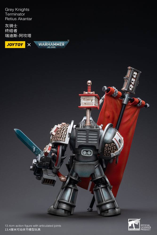 Warhammer 40k Actionfigur 1/18 Grey Knights Terminator Retius Akantar 13 cm - Preorder - ETA: 25.10.2026