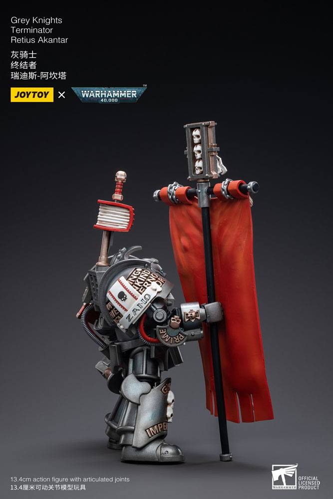 Warhammer 40k Actionfigur 1/18 Grey Knights Terminator Retius Akantar 13 cm - Preorder - ETA: 25.10.2026