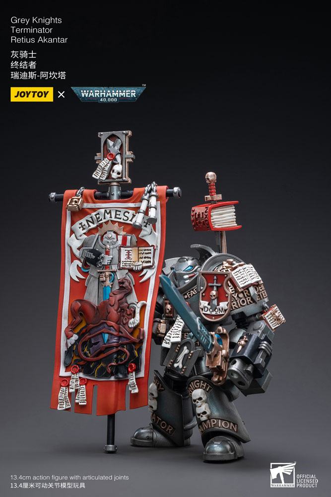 Warhammer 40k Actionfigur 1/18 Grey Knights Terminator Retius Akantar 13 cm - Preorder - ETA: 25.10.2026