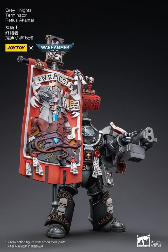 Warhammer 40k Actionfigur 1/18 Grey Knights Terminator Retius Akantar 13 cm - Preorder - ETA: 25.10.2026