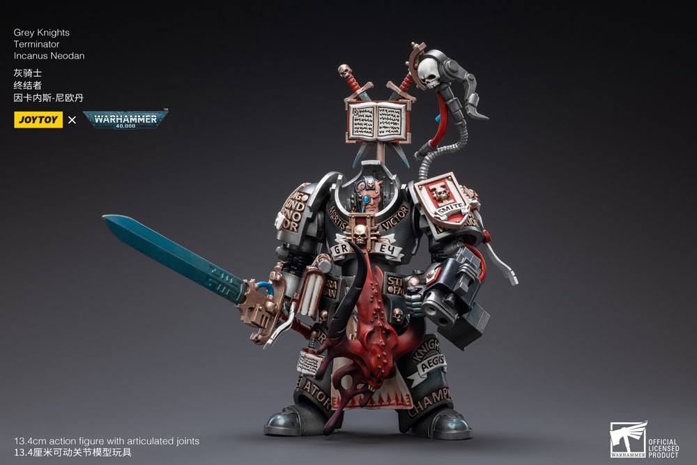 Warhammer 40k Actionfigur 1/18 Grey Knights Terminator Incanus Neodan 13 cm - Preorder - ETA: 25.10.2026