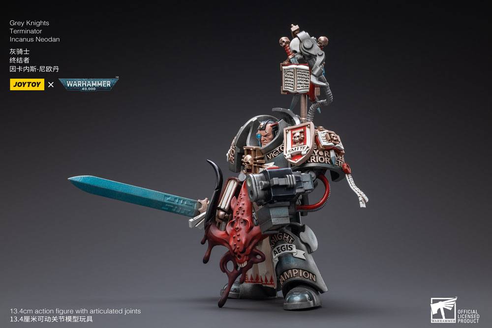 Warhammer 40k Actionfigur 1/18 Grey Knights Terminator Incanus Neodan 13 cm - Preorder - ETA: 25.10.2026