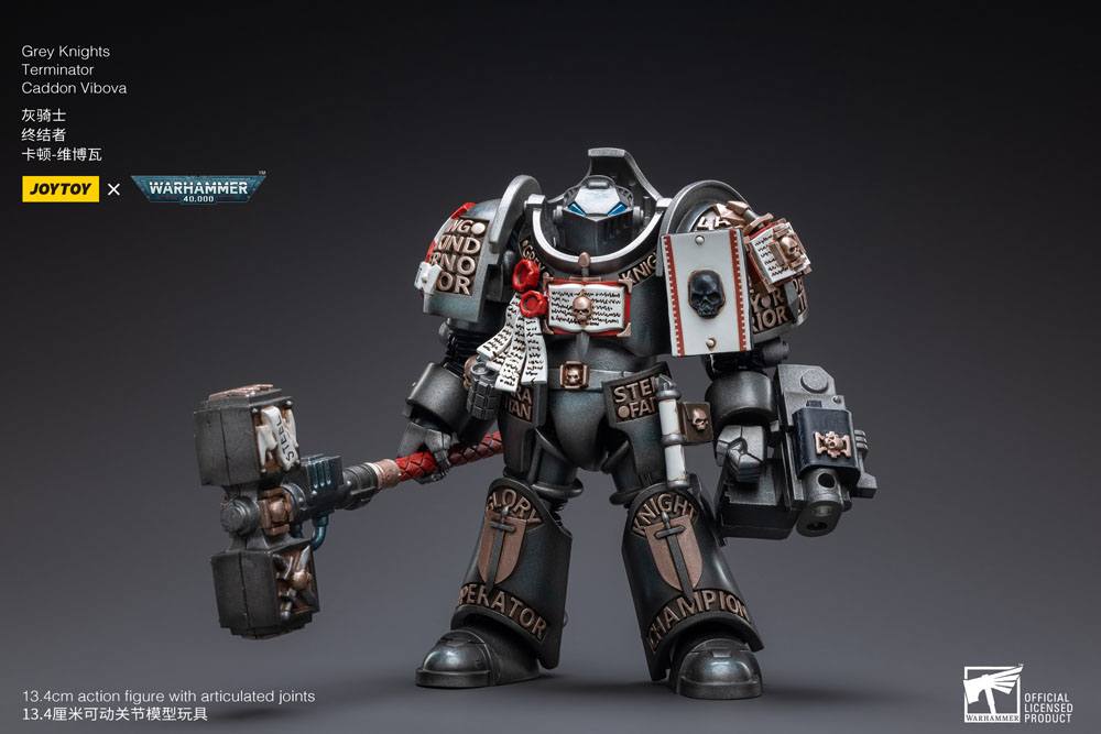 Warhammer 40k Actionfigur 1/18 Grey Knights Terminator Caddon Vibova 13 cm - Versand: 5-7 Tage nach Bestellung