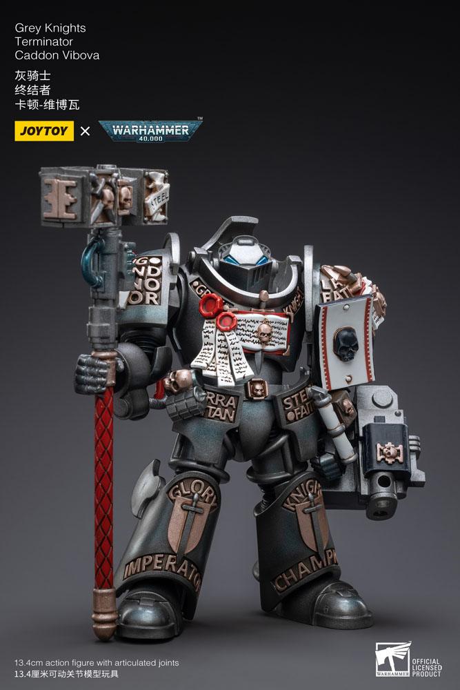 Warhammer 40k Actionfigur 1/18 Grey Knights Terminator Caddon Vibova 13 cm - Versand: 5-7 Tage nach Bestellung