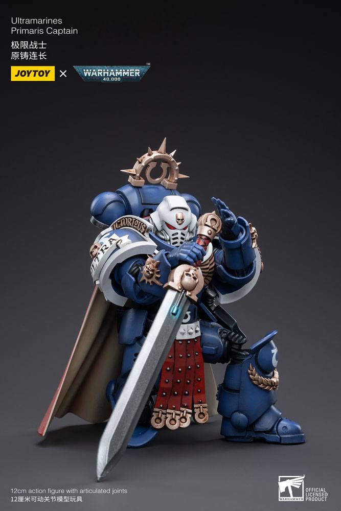 Warhammer 40k Actionfigur 1/18 Ultramarines Primaris Captain 12 cm - Preorder - ETA: 19.12.2025