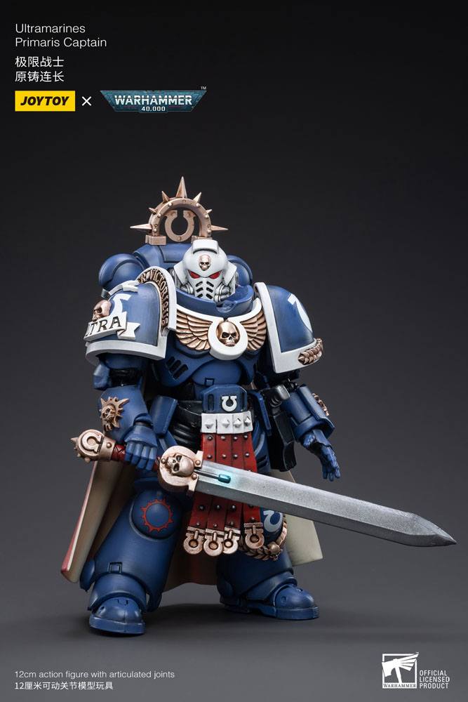 Warhammer 40k Actionfigur 1/18 Ultramarines Primaris Captain 12 cm - Preorder - ETA: 19.12.2025
