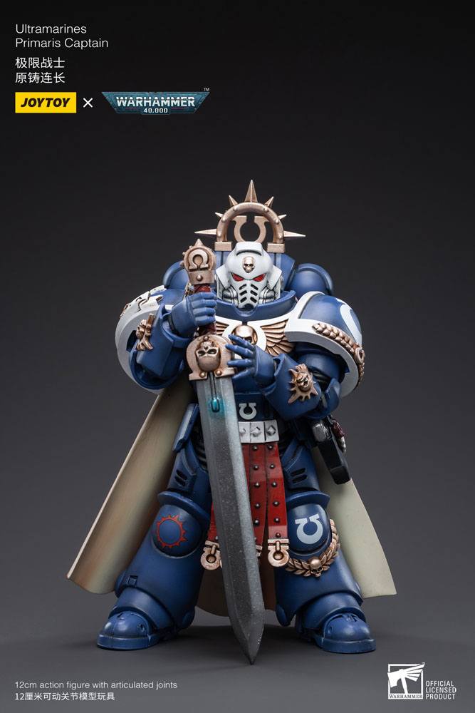 Warhammer 40k Actionfigur 1/18 Ultramarines Primaris Captain 12 cm - Preorder - ETA: 19.12.2025