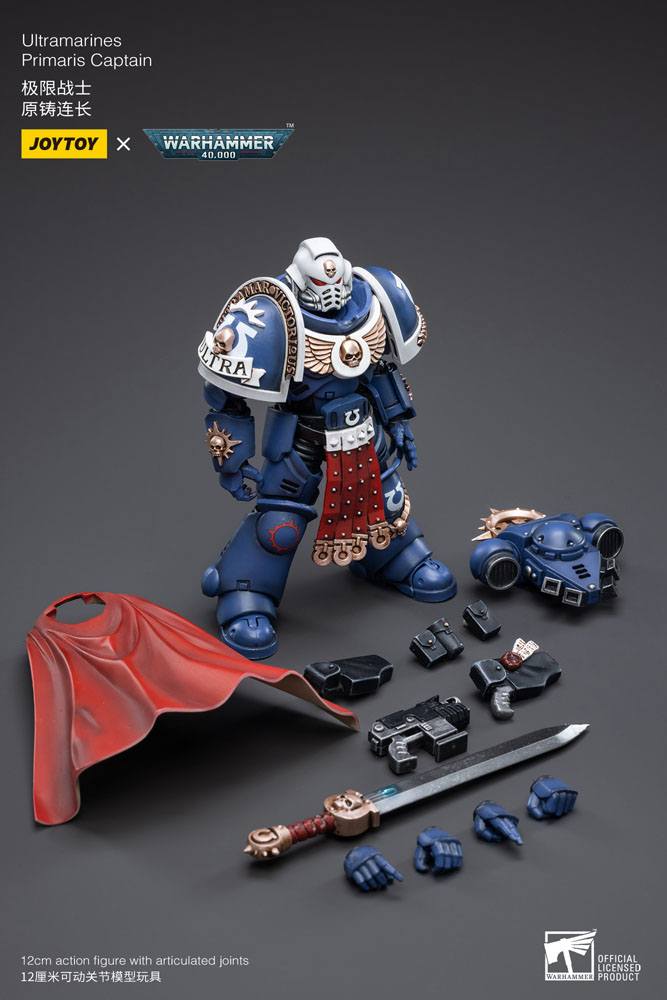 Warhammer 40k Actionfigur 1/18 Ultramarines Primaris Captain 12 cm - Preorder - ETA: 19.12.2025